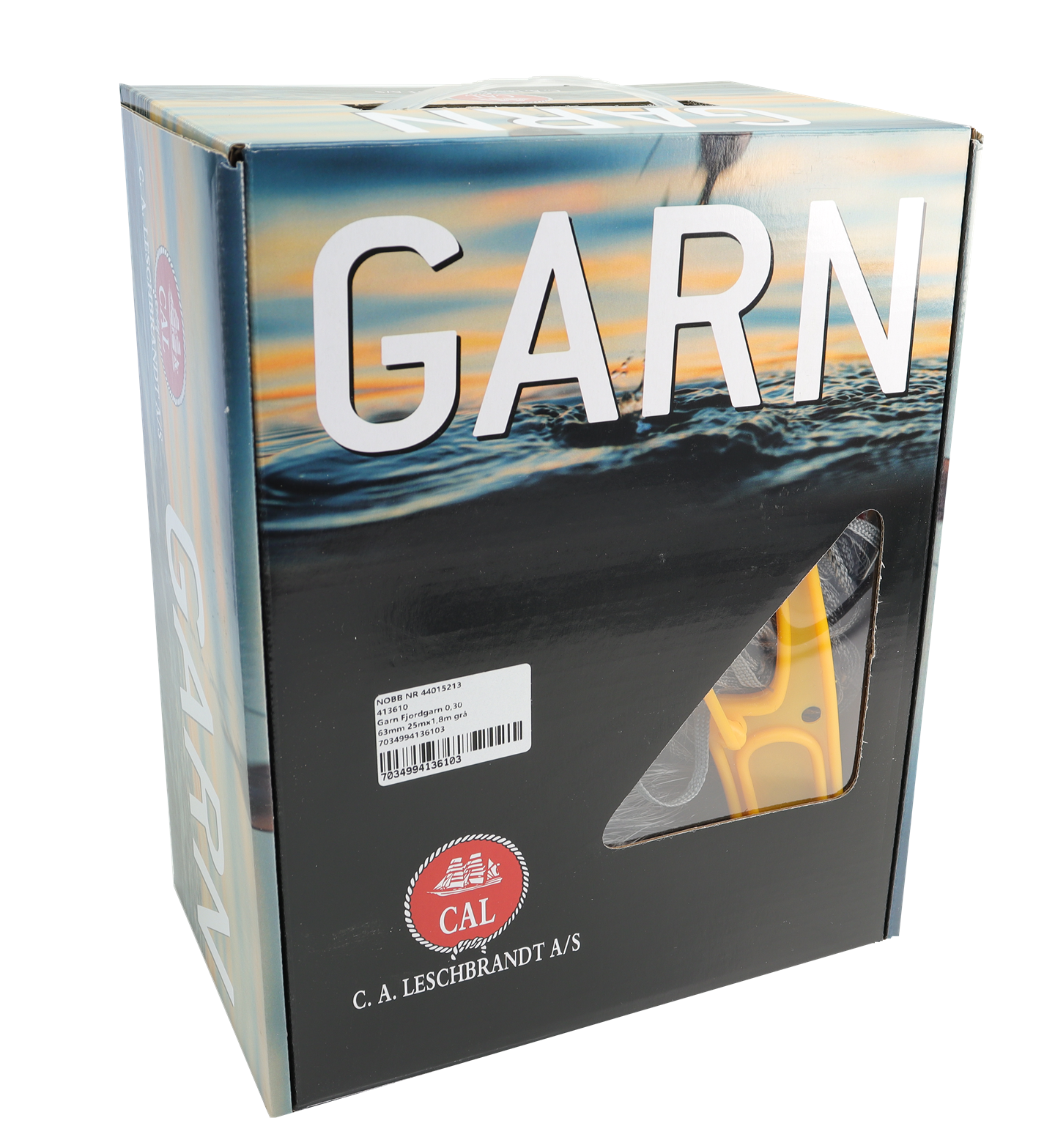 Garn Fjordgarn 0,30 63mm 25mx1,8m grå