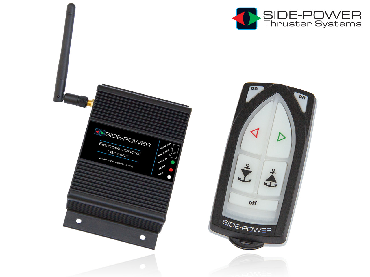 Sidepower Trådløs Fjernkontroll Baug/Vinsj RC-21E