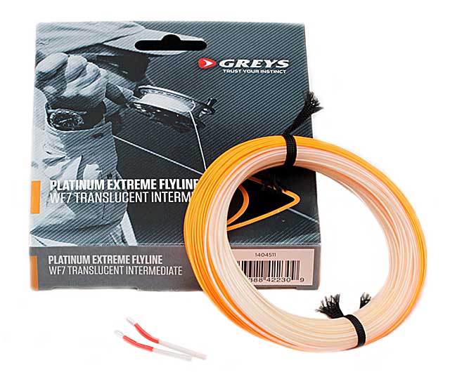 Greys Platinum Extreme Intermediate WF#6 Intermediate Clear Fl Orange 36m/11,5m