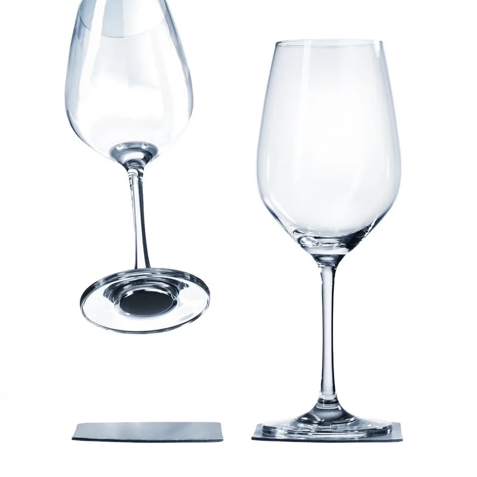 Silwy magnetiske vinglass i krystall