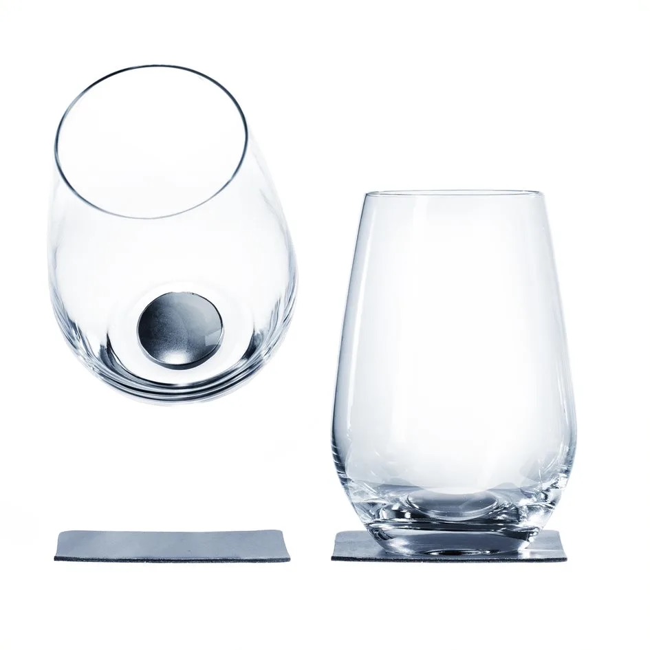 Silwy magnetiske drinkglass i krystall