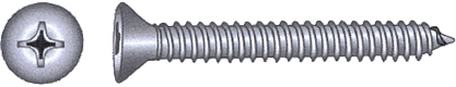 Plateskrue A4 DIN 7982, 2,9 x 13 mm, 20 stk
