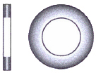 Skive A4 DIN 125, 6,4 mm, 20 stk