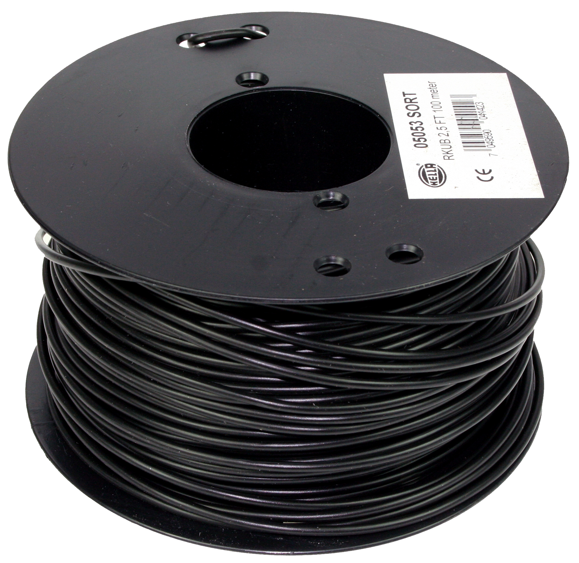 Oceanflex Elektrisk kabel fortinnet 2,5 mm2, 100 m, sort