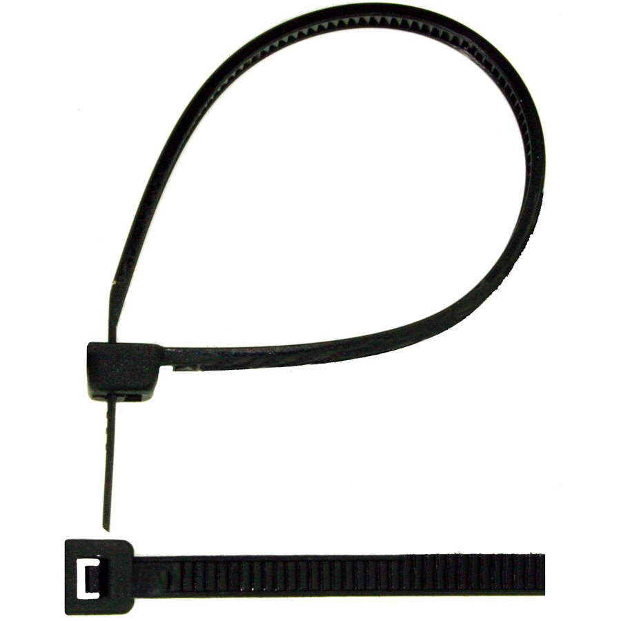 Strips 20 stk, sort 200 x 4,5 mm
