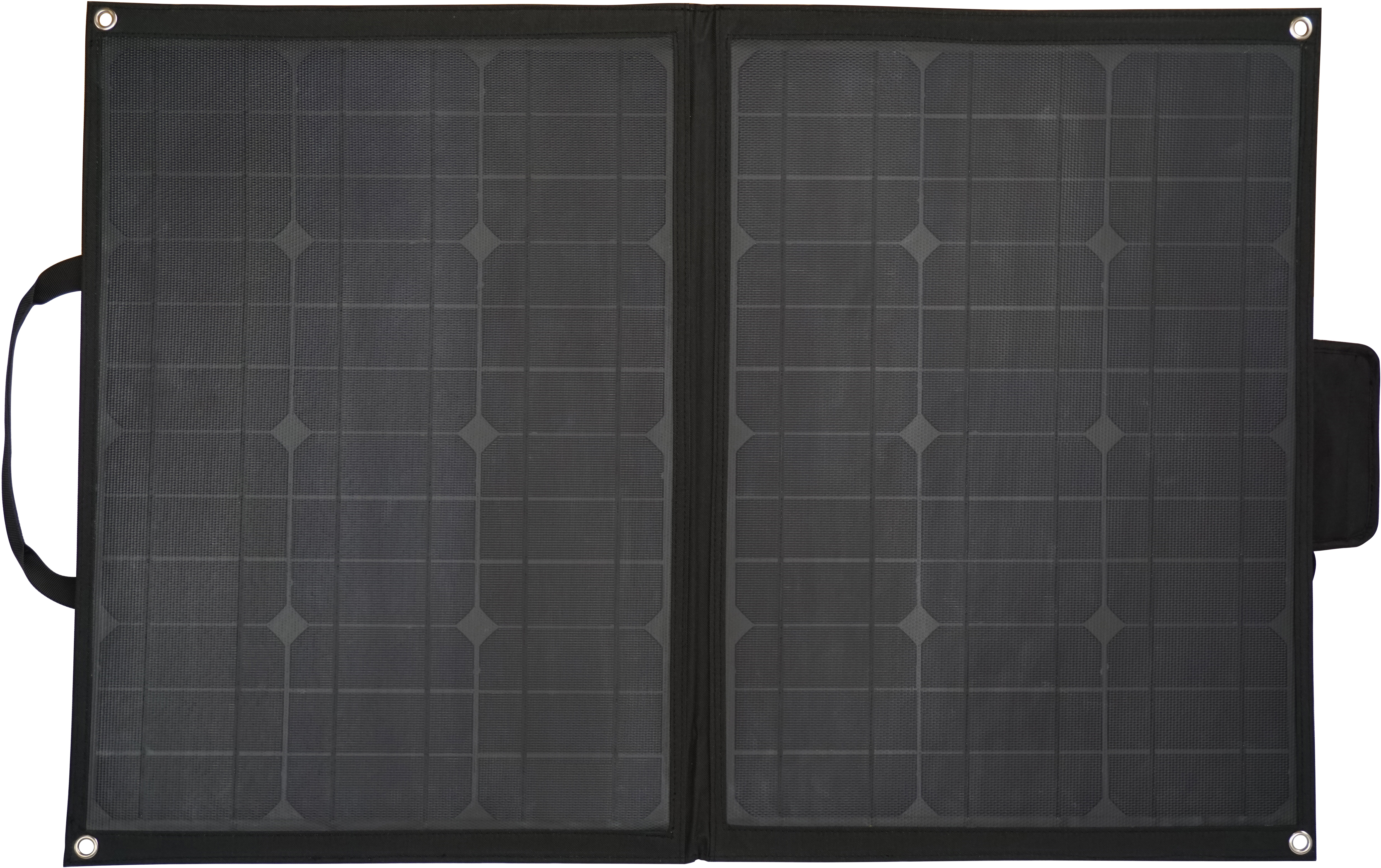 Solcellepanel 100W, sammenleggbart m/regulator