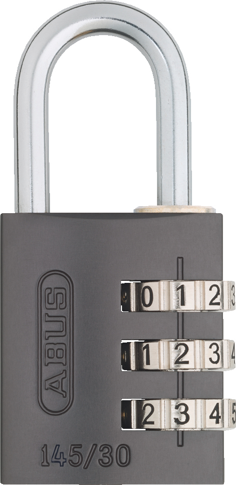 Abus Hengelås 145/30 C m/kodelås, titan
