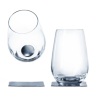 Silwy magnetiske drinkglass i krystall
