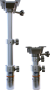 Bordsøyle 3 trinn m/svivel 290-690 mm