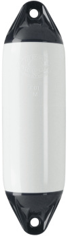 Polyform Fender F-serie hvit m/sorte ender