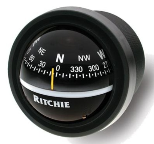 RITCHIE PANELMONTERT SORT KOMPASS, V-57